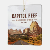 Hauptstadt Reef Nationalpark Cathedral Loop Keramikornament (Links)