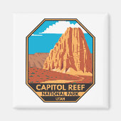 Hauptstadt Reef Nationalpark Cathedral Loop Magnet (Vorne)