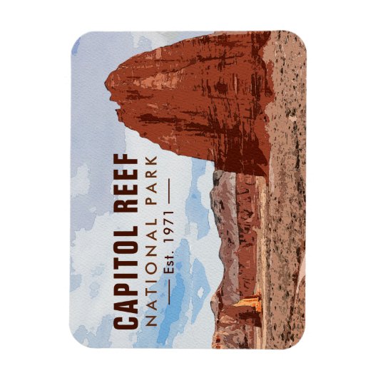 Hauptstadt Reef Nationalpark Cathedral Loop Magnet (Vertikal)