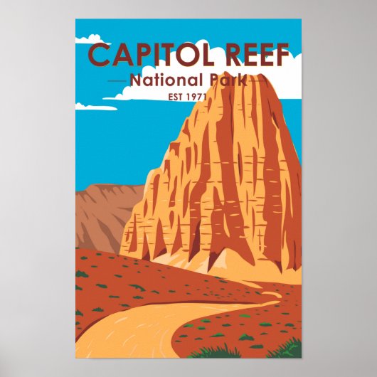 Hauptstadt Reef Nationalpark Cathedral Loop Poster (Vorne)
