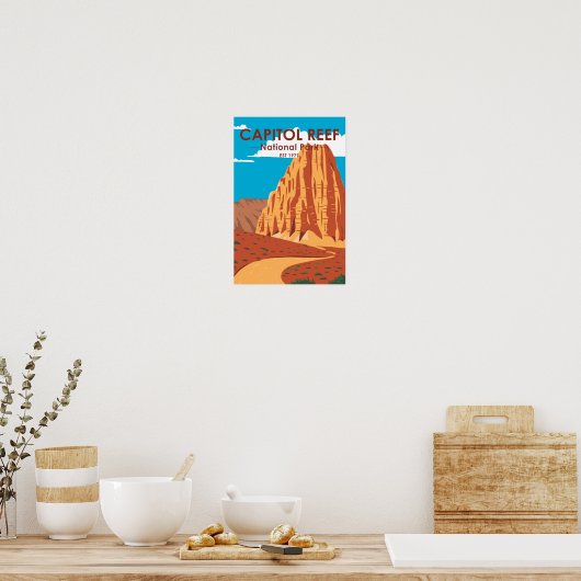 Hauptstadt Reef Nationalpark Cathedral Loop Poster (Küche)