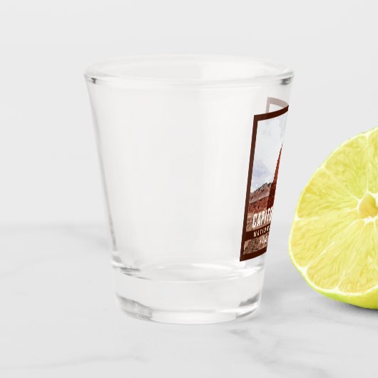 Hauptstadt Reef Nationalpark Cathedral Loop Schnapsglas (Links)