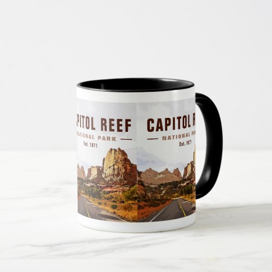 Hauptstadt Reef Nationalpark Cathedral Loop Tasse (VorderseiteRechts)