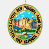 Hauptstadt Reef Nationalpark Keramik Ornament (Links)