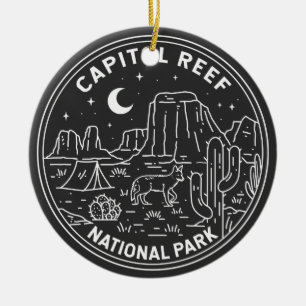 Hauptstadt Reef Nationalpark Monoline Keramik Ornament