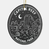 Hauptstadt Reef Nationalpark Monoline Keramik Ornament (Links)