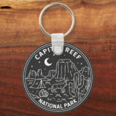 Hauptstadt Reef Nationalpark Monoline Schlüsselanhänger (Vorderseite)