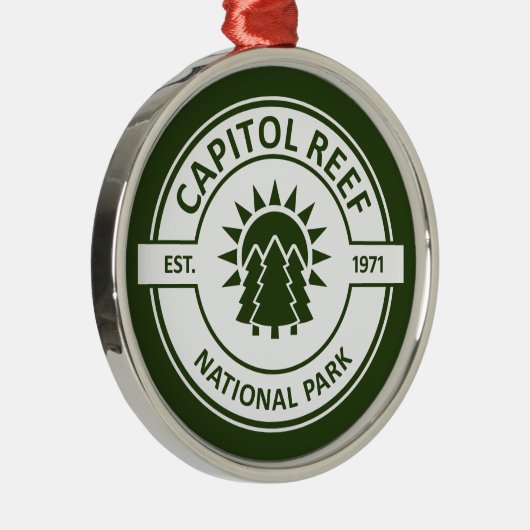 Hauptstadt Reef Nationalpark Ornament Aus Metall (Rechts)