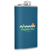 Hauptstadt Reef Nationalpark Retro Flachmann (Rechts)