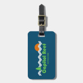 Hauptstadt Reef Nationalpark Retro Gepäckanhänger (Vorderseite vertikal)