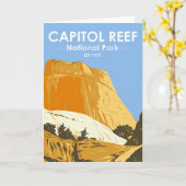 Hauptstadt Reef Nationalpark Utah Golden Throne Karte (Gelbe Blume)