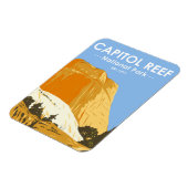Hauptstadt Reef Nationalpark Utah Golden Throne Magnet (Linke Seite)