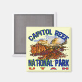 Hauptstadt Reef Nationalpark Utah Magnet (Vorderseite/Rückseite)