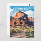 Hauptstadt Reef Nationalpark Utah Postkarte (Vorne/Hinten)