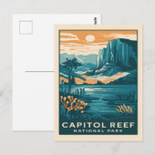 Hauptstadt Reef Nationalpark Utah Postkarte (Vorne/Hinten)
