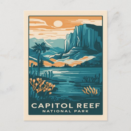 Hauptstadt Reef Nationalpark Utah Postkarte (Vorderseite)