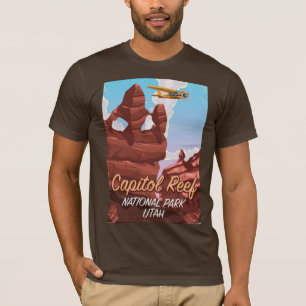 Hauptstadt Reef Nationalpark Utah Reiseplakat. T-Shirt