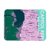 Hauptstadt Reef Nationalpark Utah Vintag Magnet (Horizontal)