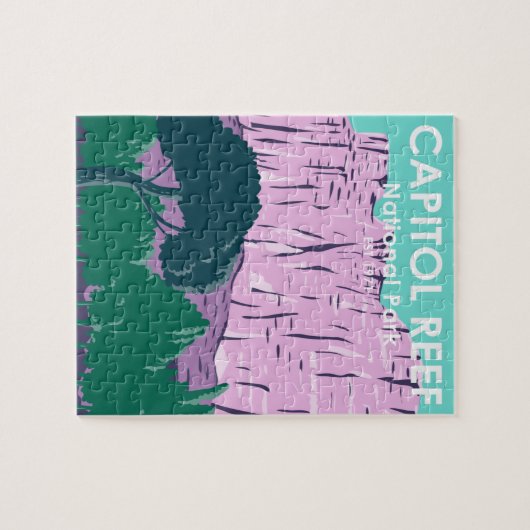 Hauptstadt Reef Nationalpark Utah Vintag Puzzle (Horizontal)