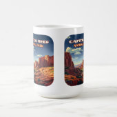Hauptstadt Reef Nationalpark Utah Wüste Vintag Kaffeetasse (Mittel)
