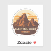 Hauptstadt Reef - Nationalparkgeschenke Aufkleber (Blatt)