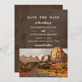 Hauptstadt Reef NP Utah Wüstenhochzeit Einladung (Vorne/Hinten)