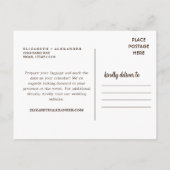 Hauptstadt Reef NP Utah Wüstenhochzeit Postkarte (Rückseite)