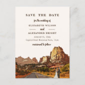 Hauptstadt Reef NP Utah Wüstenhochzeit Postkarte (Vorderseite)