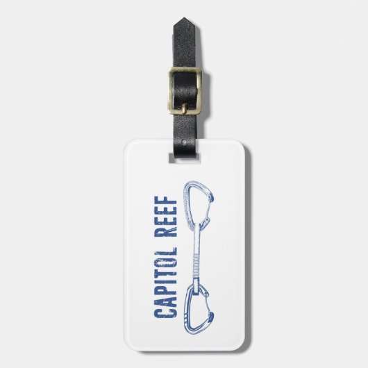 Hauptstadt Reef Rock Klettern Schnellziehen Gepäckanhänger (Vorderseite vertikal)