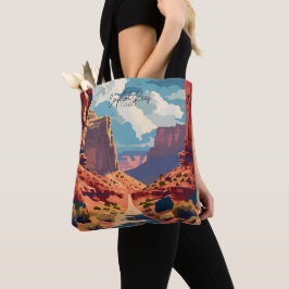 Hauptstadt Reef Utah Vintage Kunst-Reise Tasche