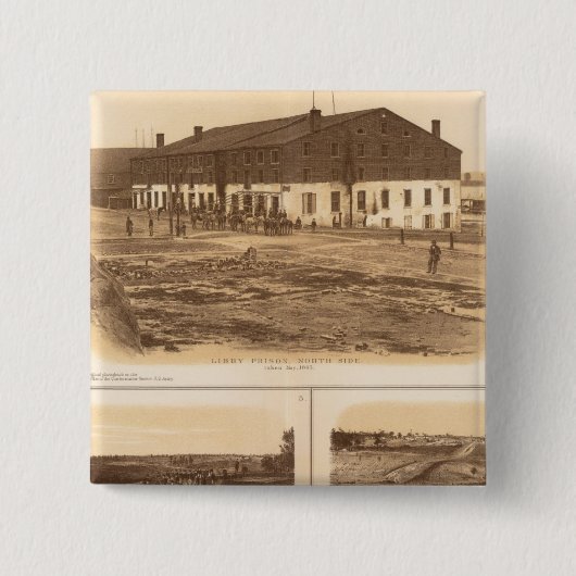 Hauptstadt, Richmond Libby-Gefängnis Button (Vorderseite)