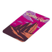 Hauptstadt Riff Nationalpark Illustration Magnet (Linke Seite)