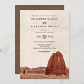 Hauptstadt Riff NP Utah Kathedrale Tal Wasserfarbe Einladung (Vorne/Hinten)