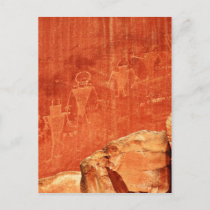 Hauptstadt-Riff Petroglyphen Postkarte