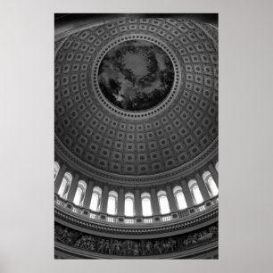 Hauptstadt Rundbau-B&W Poster