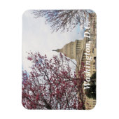 Hauptstadt- und Kirschblüten Magnet (Vertikal)