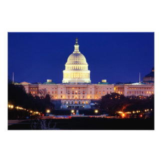 Hauptstadt Washington DC United Staaten in Dusk Fotodruck