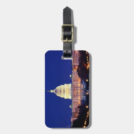 Hauptstadt Washington DC United Staaten in Dusk Gepäckanhänger (Vorderseite vertikal)