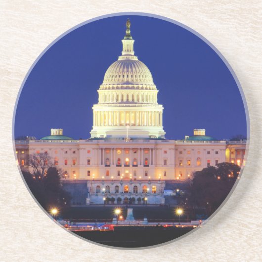 Hauptstadt Washington DC United Staaten in Dusk Getränkeuntersetzer (Vorne)