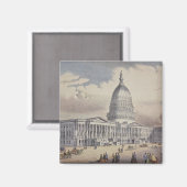 Hauptstadt Washinton DC Staaten Magnet (Vorderseite/Rückseite)