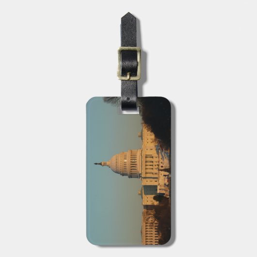 Hauptstadt zu Weihnachten - Washington DC Urlaub Gepäckanhänger (Vorderseite vertikal)