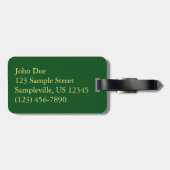 Hauptstadt zu Weihnachten - Washington DC Urlaub Gepäckanhänger (Rückseite horizontal)