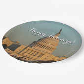 Hauptstadt zu Weihnachten - Washington DC Urlaub Pappteller (Schrägansicht)