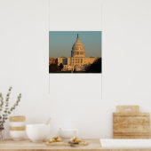 Hauptstadt zu Weihnachten - Washington DC Urlaub Poster (Küche)