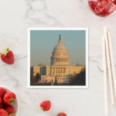 Hauptstadt zu Weihnachten - Washington DC Urlaub Serviette (Beispiel)