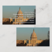 Hauptstadt zu Weihnachten - Washington DC Urlaub Visitenkarte (Vorne/Hinten)