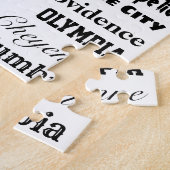 Hauptstädte des US-Puzzles - Schwarz auf Weiß Puzzle (Seite)