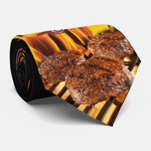 Hauptstadts-Fleisch-Grill-Hals-Krawatte Krawatte (Gerollt)