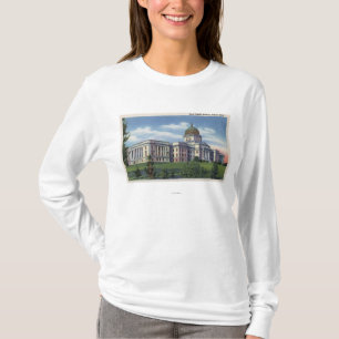 Hauptstadts-Gebäude-Ansicht Helenas, Montana - T-Shirt