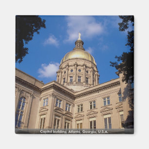 Hauptstadts-Gebäude, Atlanta, Georgia, USA Magnet